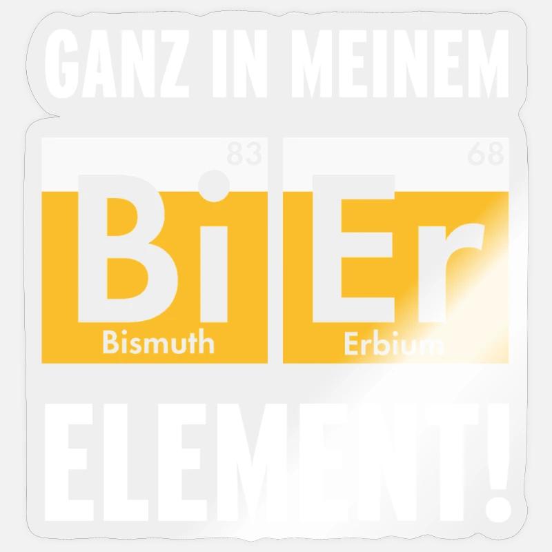 Complètement dans mon élément de bière Sticker taille S (10 x 10 cm)