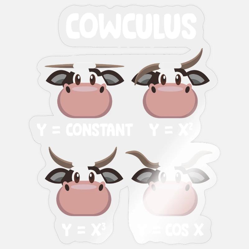 Math Teacher Geometry School Mathematics - Sticker size S (10 x 10 cm) - transparent glossy