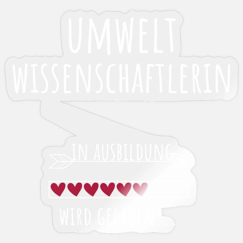 Environmental Scientist Studies Profession Education Sticker size S (10 x 10 cm)