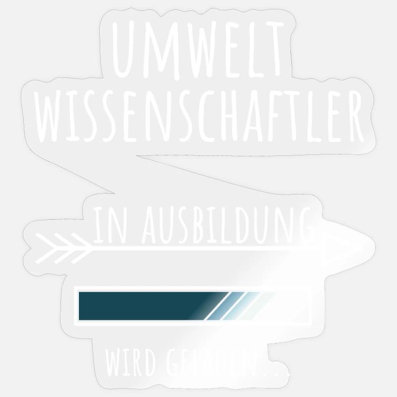 Environmental Sciences Studies Profession Education - Sticker size S (10 x 10 cm) - transparent glossy