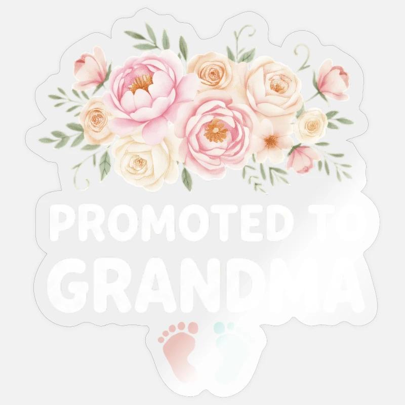 Werdender Oma loading zukünftige Großmutter Sticker Größe S (10 x 10 cm)