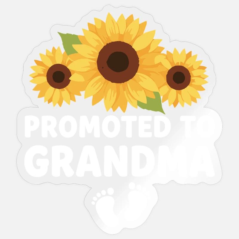 Werdender Oma loading zukünftige Großmutter Sticker Größe S (10 x 10 cm)