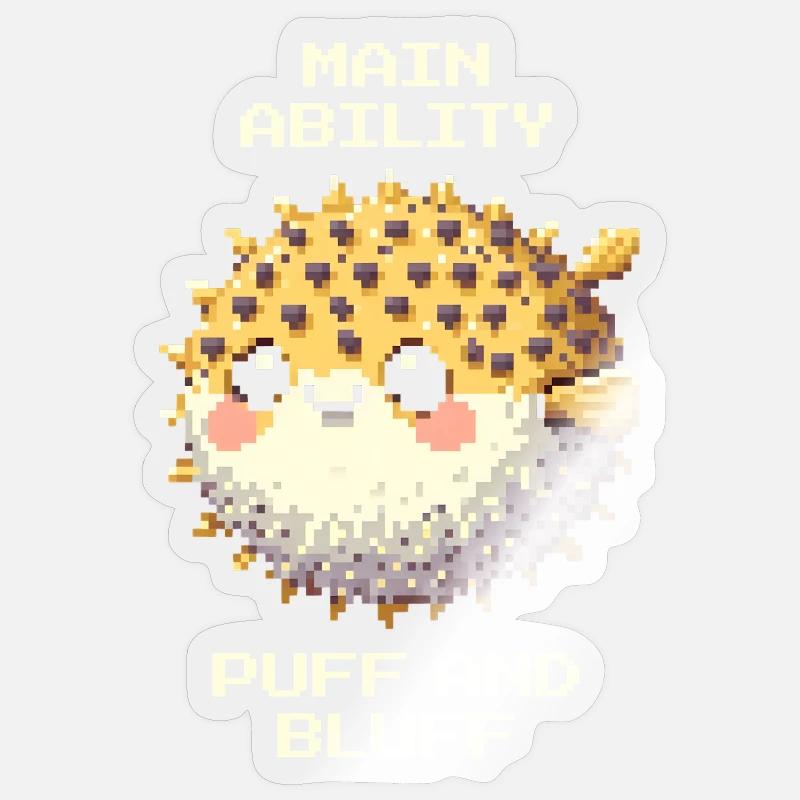 Main Ability | Pufferfish Sticker size S (10 x 10 cm)