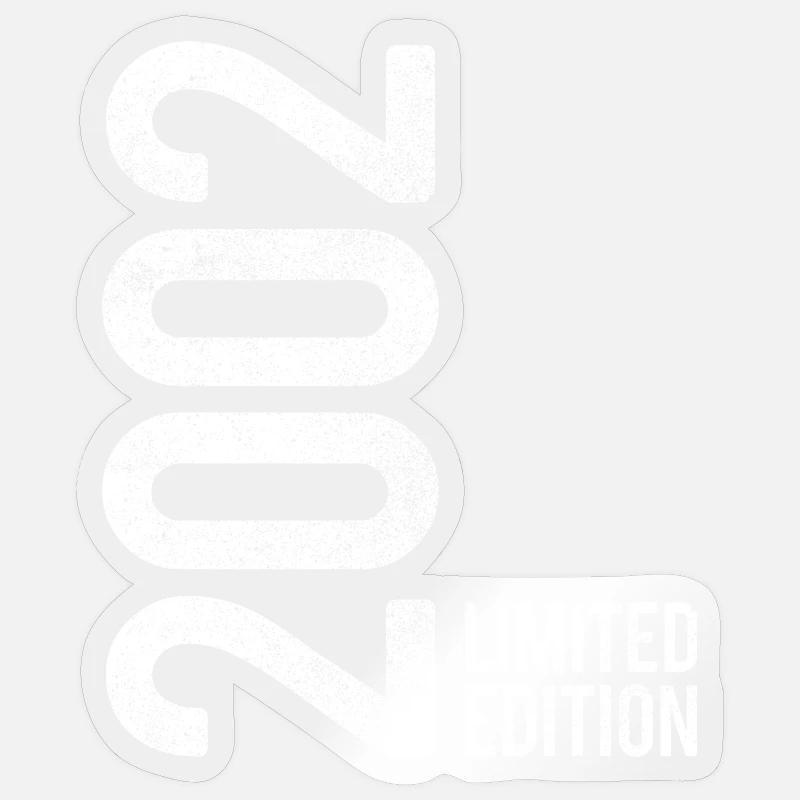 2022 Edition Limitée Millésime 2002 - Sticker taille S (10 x 10 cm) - brillant transparent