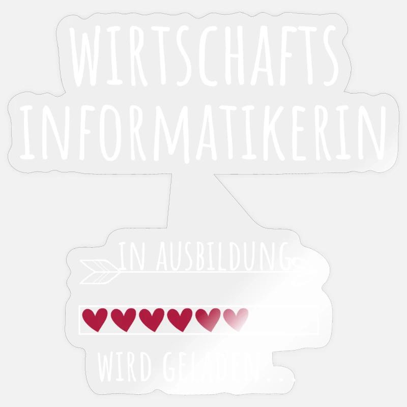 Wirtschaftsinformatikerin Studium Beruf Ausbildung Sticker Größe S (10 x 10 cm)