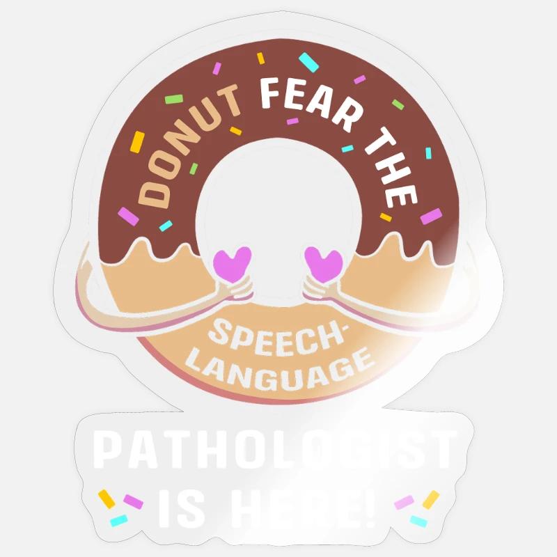 Speech Therapist Speech Pathologist SLP - Sticker size S (10 x 10 cm) - transparent glossy