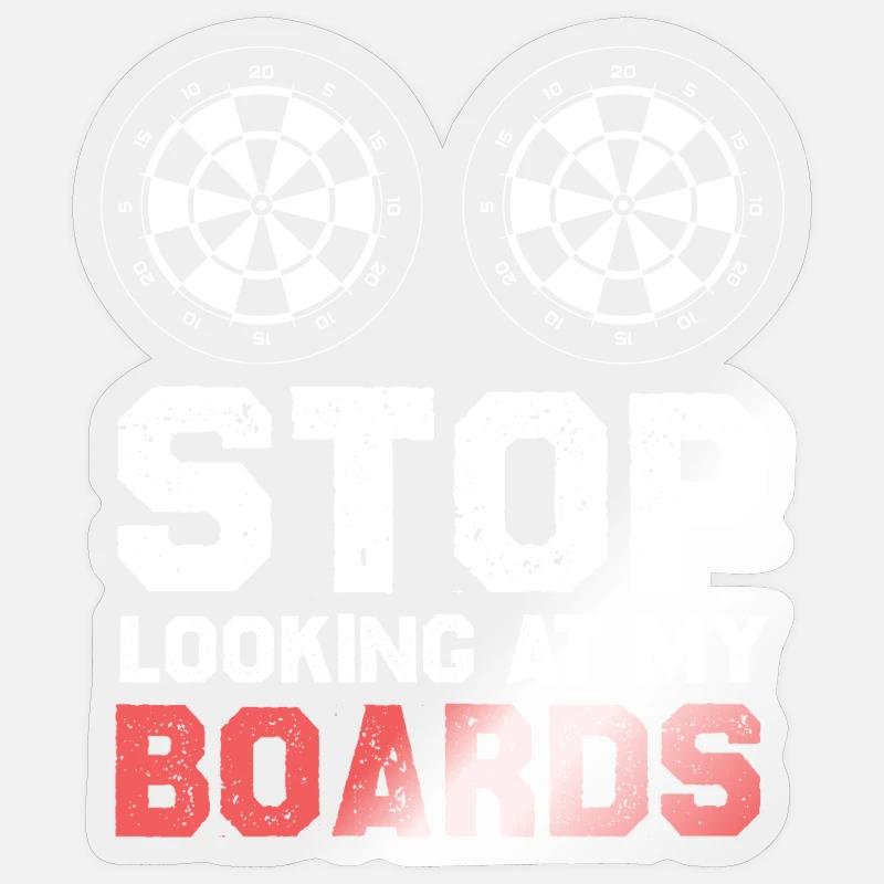 Arrêter, pas sur mes planches - Sticker taille S (10 x 10 cm) - brillant transparent