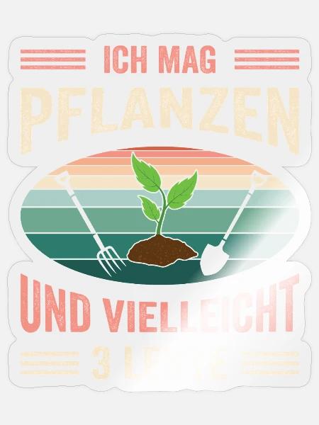 Garten Gärtner Gärtnern Gartenarbeit Gartenarbeit - Sticker Größe S (10 x 10 cm) - Transparent glänzend