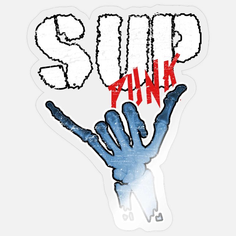 SOUPER - Sticker taille S (10 x 10 cm) - brillant transparent