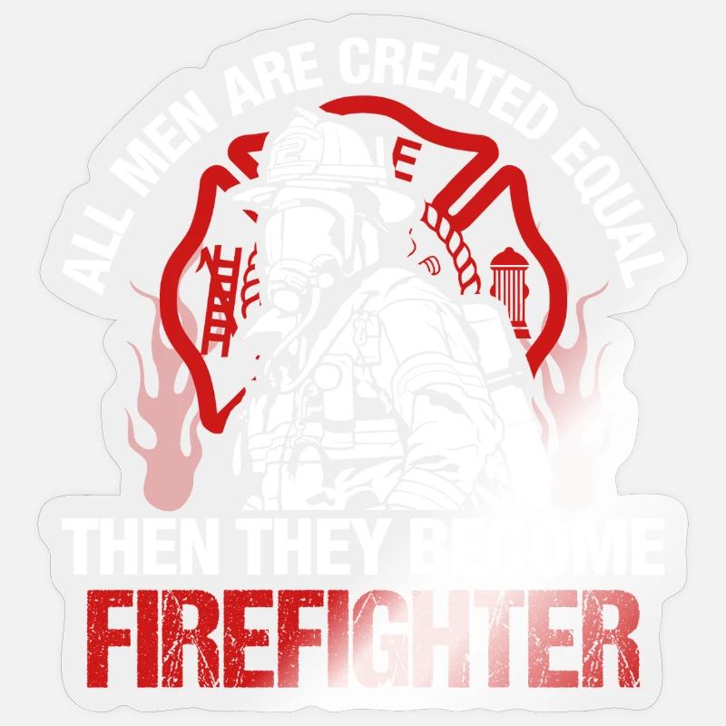 Fire brigade - Sticker size S (10 x 10 cm) - transparent glossy