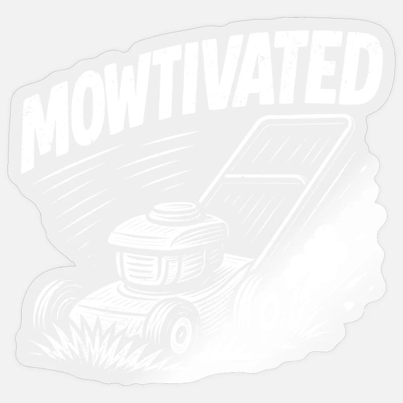 Motorisé - Sticker taille S (10 x 10 cm) - brillant transparent