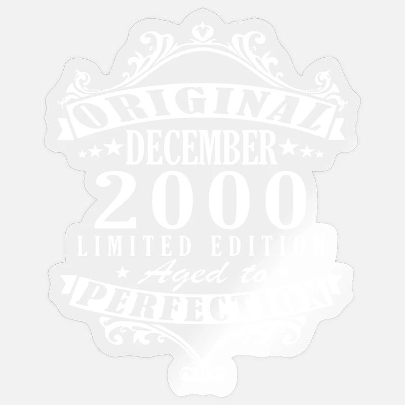 2000 Décembre 2000 Jubilé Décembre 2000 Sticker taille S (10 x 10 cm)