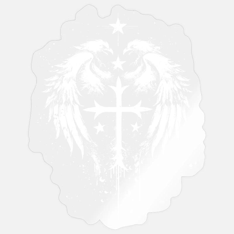 Goth Gothic Emo Cross Sticker size S (10 x 10 cm)