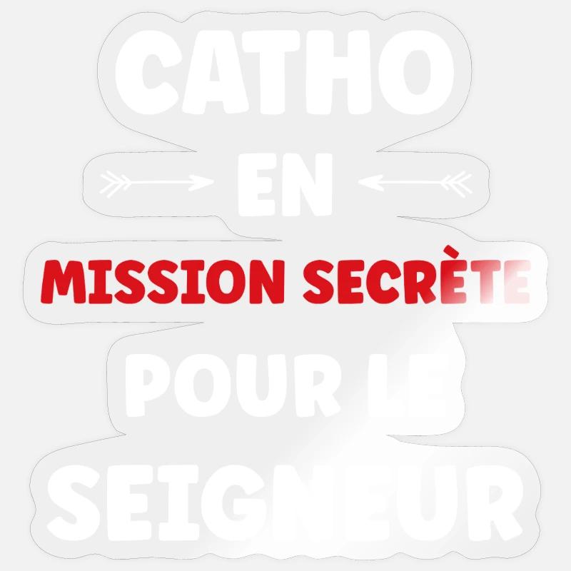 Catholic - Sticker size S (10 x 10 cm) - transparent glossy