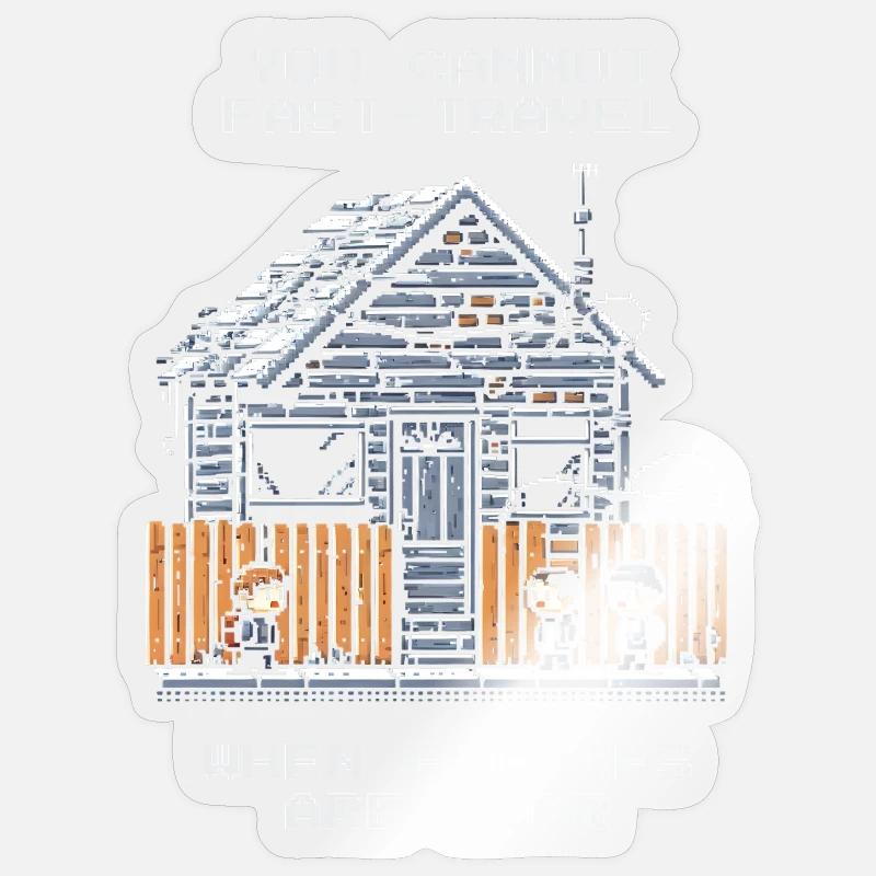 Pas de voyage rapide | Ennemis à proximité Sticker taille S (10 x 10 cm)