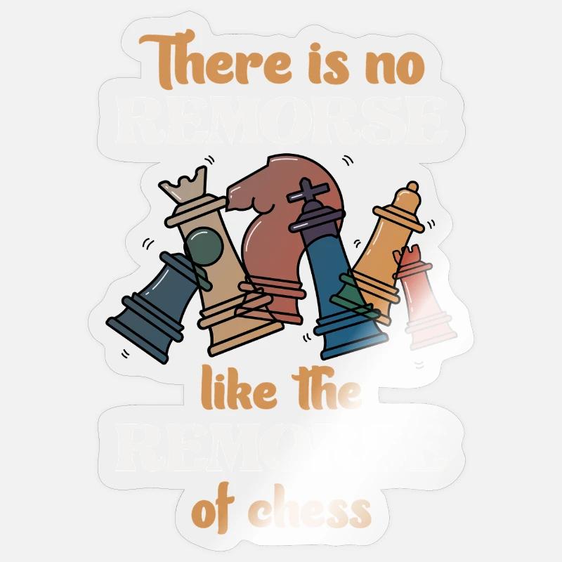 Chess Repentance : pas de regrets comme dans le jeu Sticker taille S (10 x 10 cm)