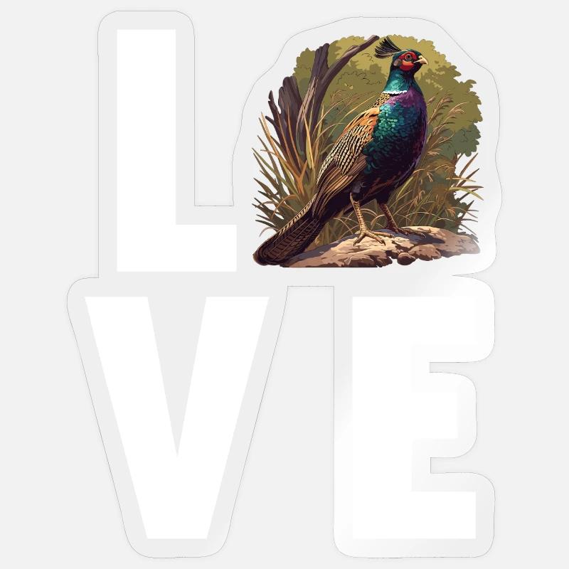 Faisans Faisan Sticker taille S (10 x 10 cm)