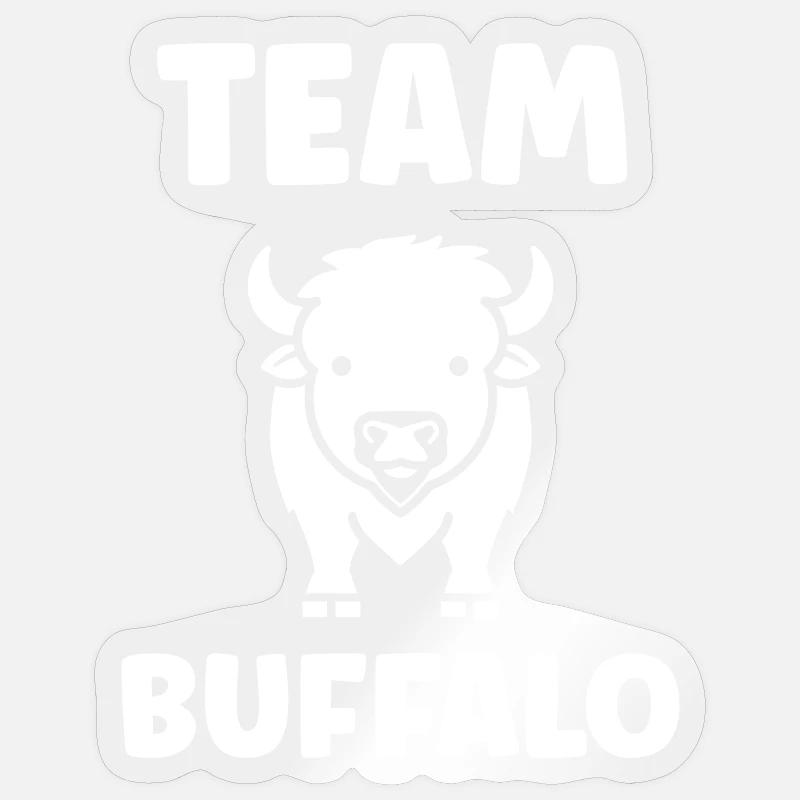 Bison - Sticker Größe S (10 x 10 cm) - Transparent glänzend