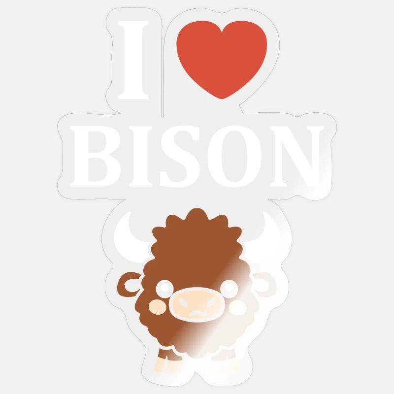 bison Sticker size S (10 x 10 cm)