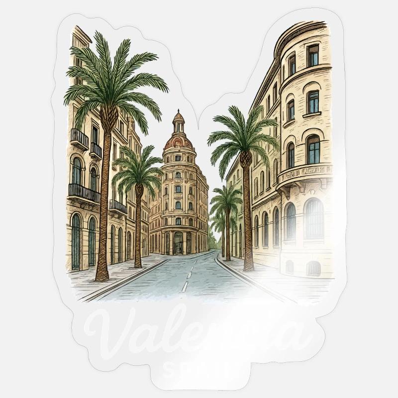 Valence - Sticker taille S (10 x 10 cm) - brillant transparent