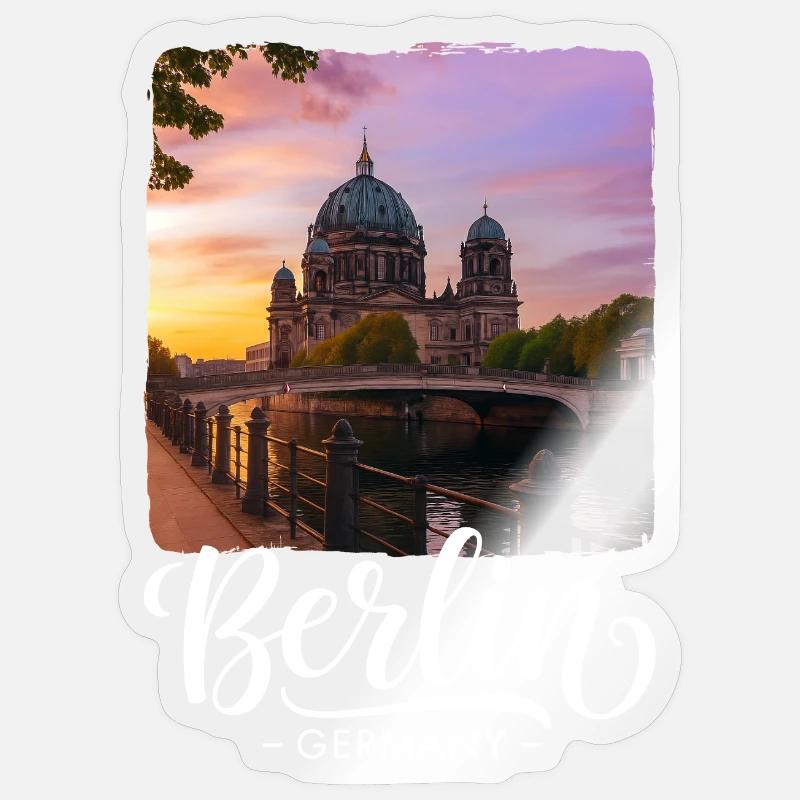 Berlin - Sticker Größe S (10 x 10 cm) - Transparent glänzend