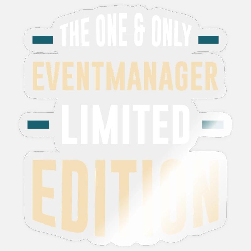 Eventmanager Limitierte Edition - Sticker Größe S (10 x 10 cm) - Transparent glänzend
