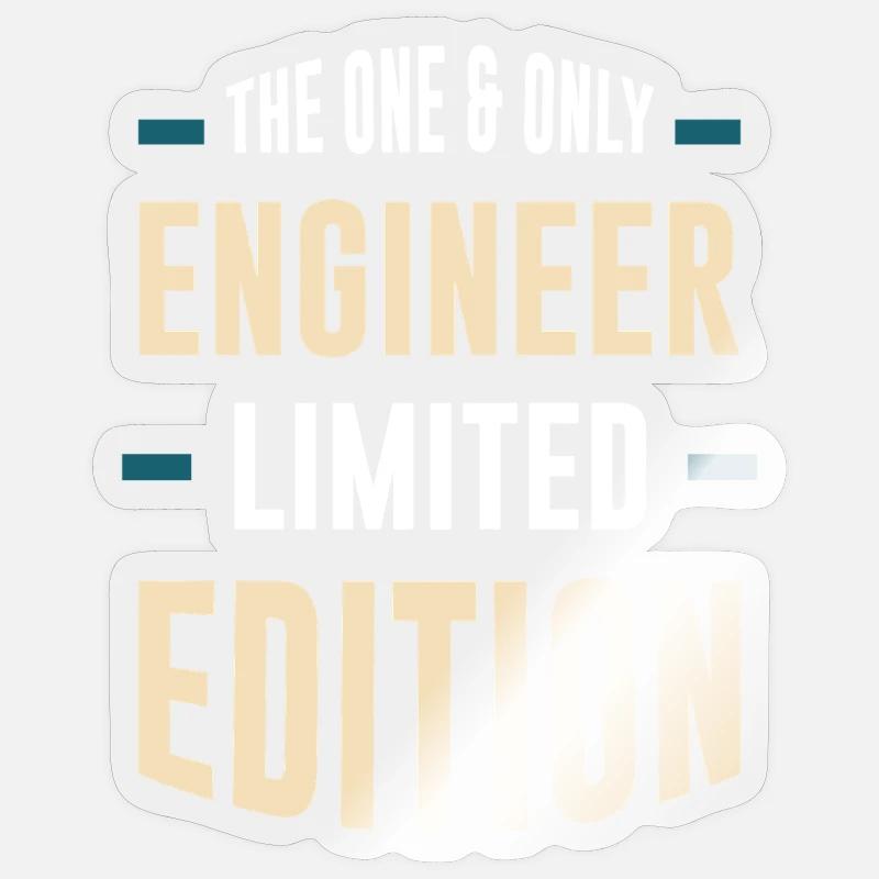 One&Only Engineer Édition Limitée - Sticker taille S (10 x 10 cm) - brillant transparent