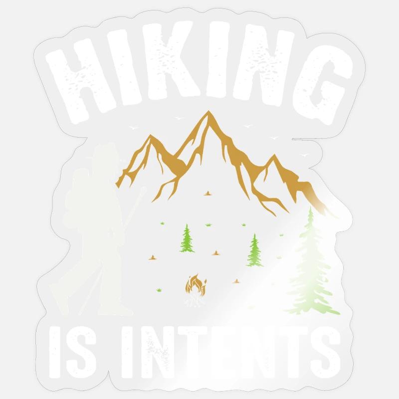 Wander - Sticker size S (10 x 10 cm) - transparent glossy