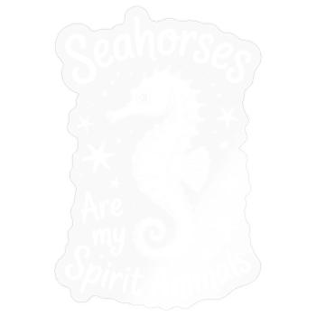 Seahorse Saying Funny Seahorse Gift - Sticker size S (10 x 10 cm) - transparent glossy - Front