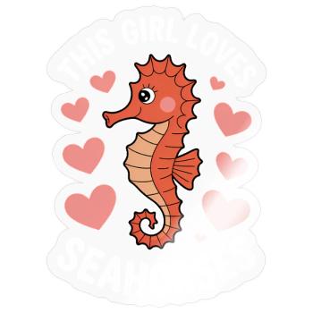 Seahorse Saying Funny Seahorse Gift - Sticker size S (10 x 10 cm) - transparent glossy - Front