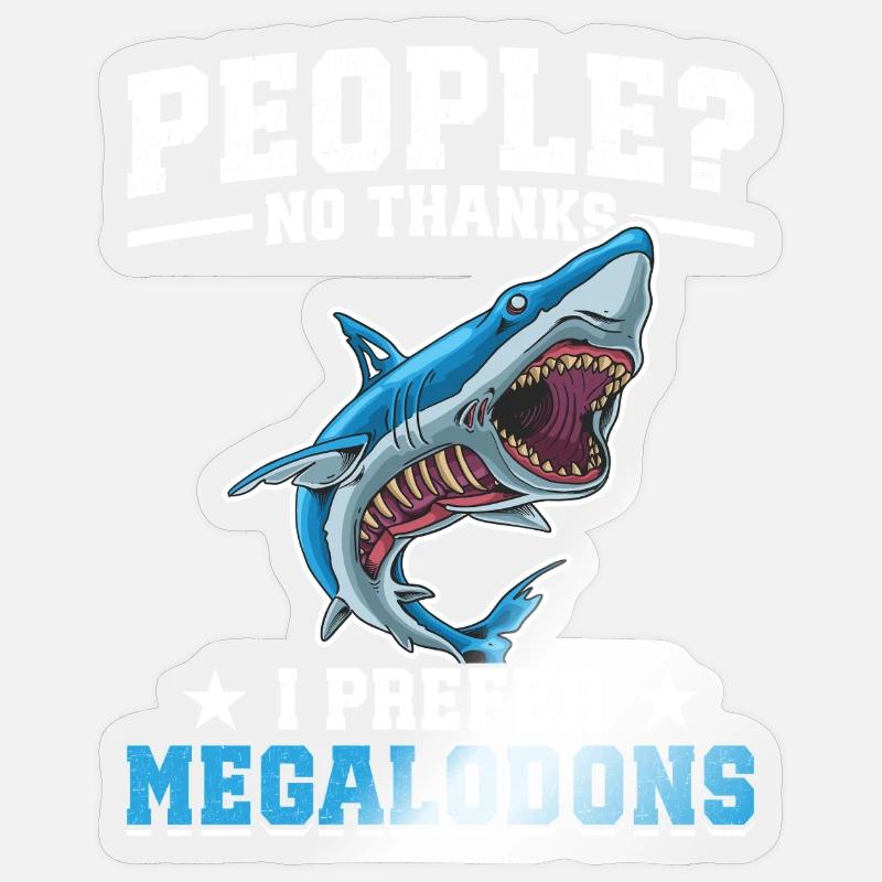  Megalodon Research Team Megalodon Shark Lover Sticker size S (10 x 10 cm)