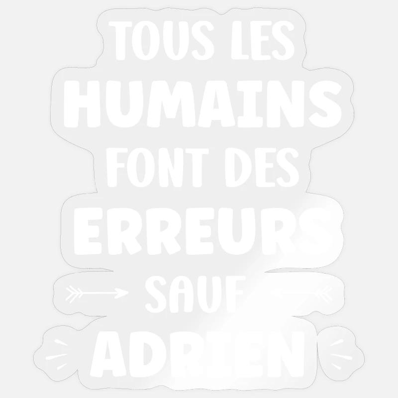 Adrien Sans Errors – Typografie Sticker Größe S (10 x 10 cm)