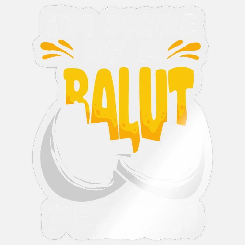 Balut Philippines - Sticker size S (10 x 10 cm) - transparent glossy