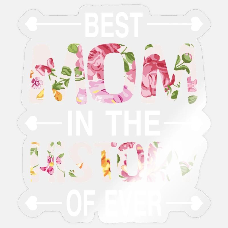 Mama Mutter - Sticker Größe S (10 x 10 cm) - Transparent glänzend