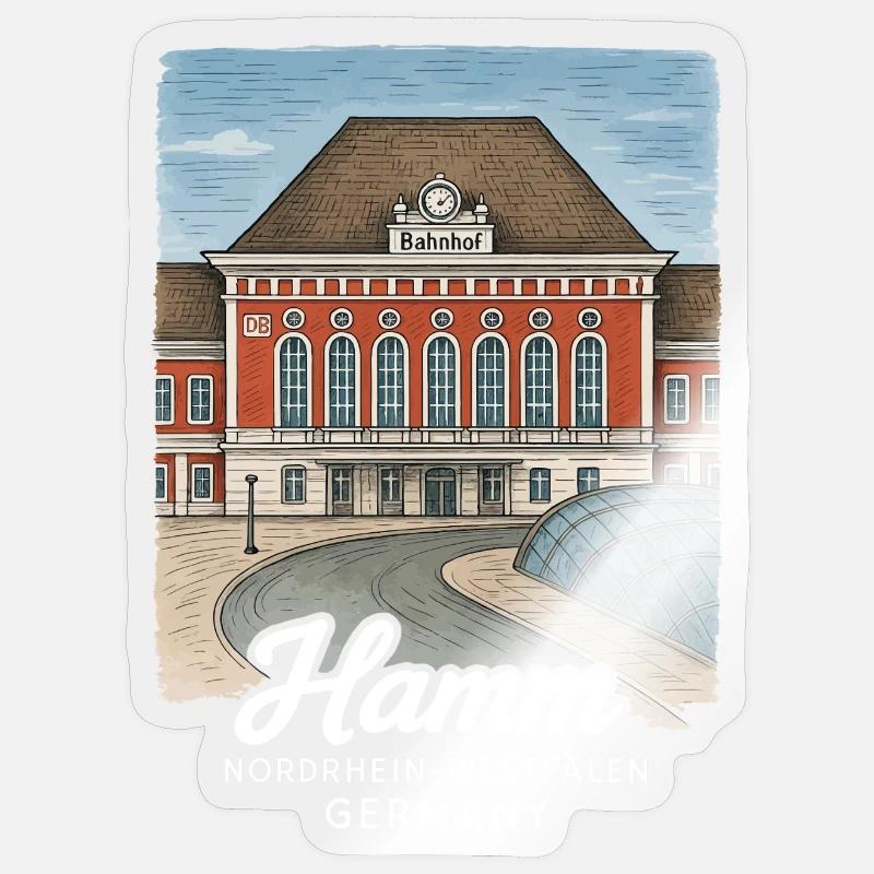 Hamm - Sticker size S (10 x 10 cm) - transparent glossy