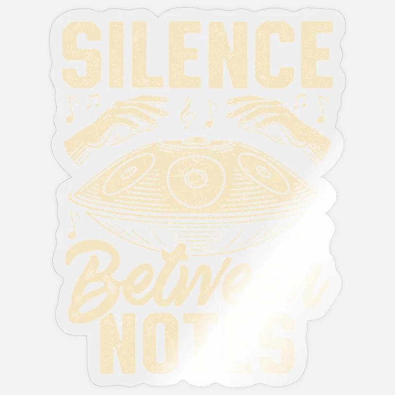 Silence Between Notes Sticker Größe S (10 x 10 cm)