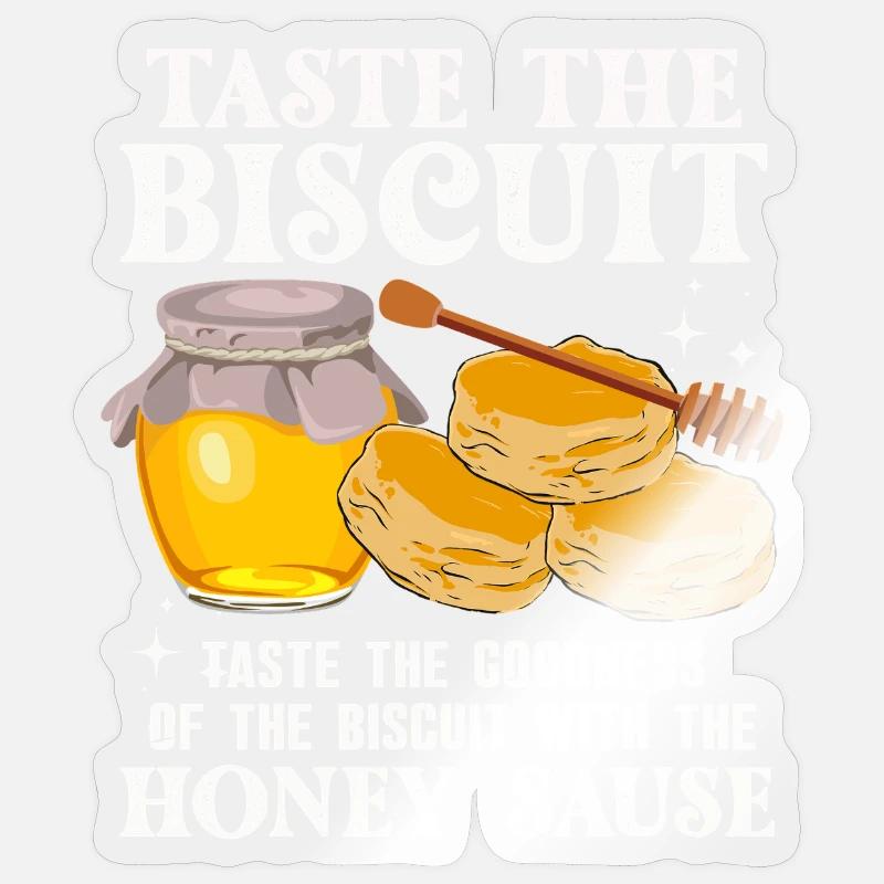 Honey Biscuit Delight - Sticker size S (10 x 10 cm) - transparent glossy