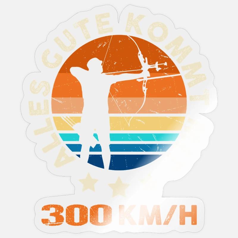 Archery Archery Archery - Sticker size S (10 x 10 cm) - transparent glossy