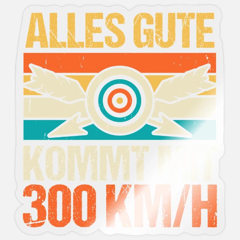 Bogenschütze Bogensport Bogenschießen - Sticker Größe S (10 x 10 cm) - Transparent glänzend