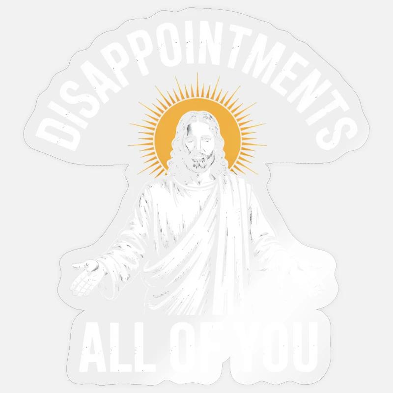 Déceptions à vous tous - Sticker taille S (10 x 10 cm) - brillant transparent