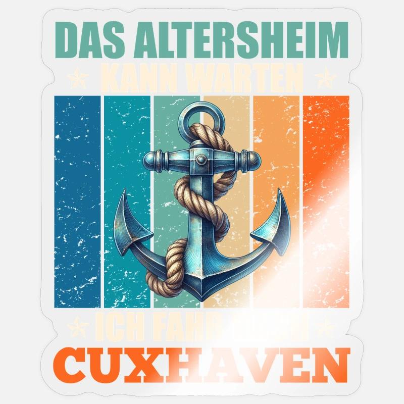 Papi MAISON DE RETRAITE PEUT ATTENDRE, JE VAIS Sticker taille S (10 x 10 cm)