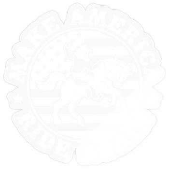 Rodeo Horse Riding Make America Ride Again Cowboy - Sticker size S (10 x 10 cm) - transparent glossy - Front
