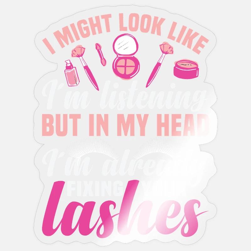 Technicien en extensions de cils pour cils Sticker taille S (10 x 10 cm)