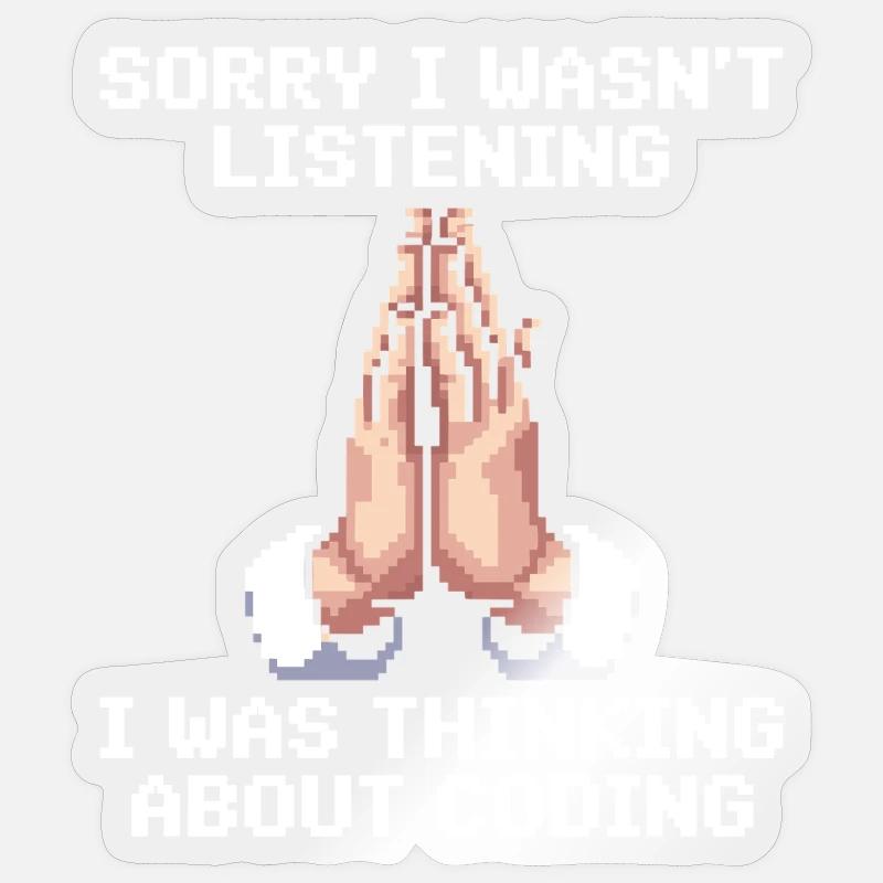 Lustiges Programmierer Meme - Sticker Größe S (10 x 10 cm) - Transparent glänzend