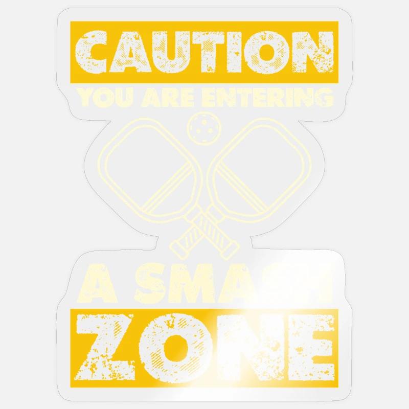 Caution: Smash Zone Sticker size S (10 x 10 cm)