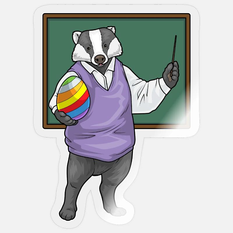 Badger påskelærer Sticker