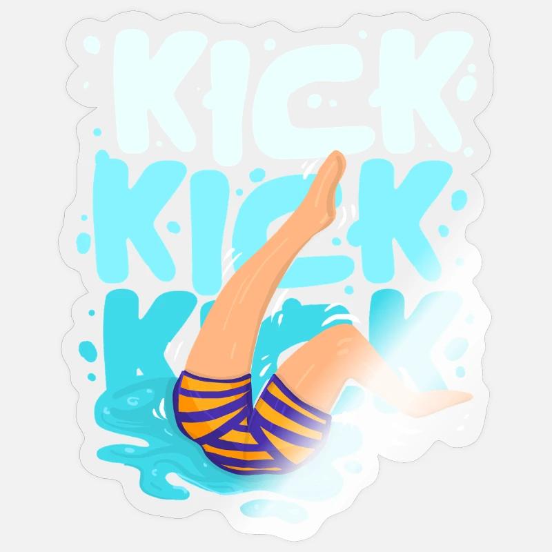 Swimming instructor Sticker size S (10 x 10 cm)