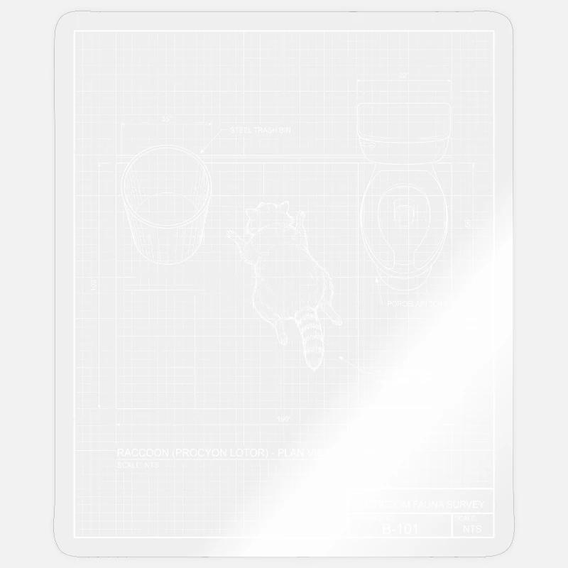 Trashed Panda Meme - Sticker size S (10 x 10 cm) - transparent glossy