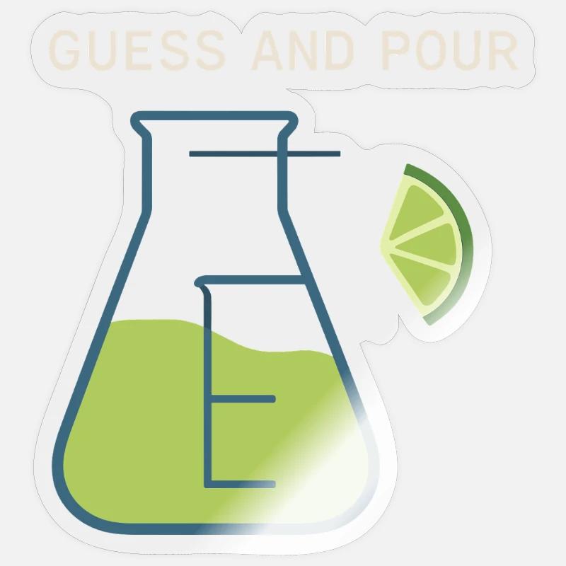 Shaker Stuck Beginner Mixologist Sticker size S (10 x 10 cm)