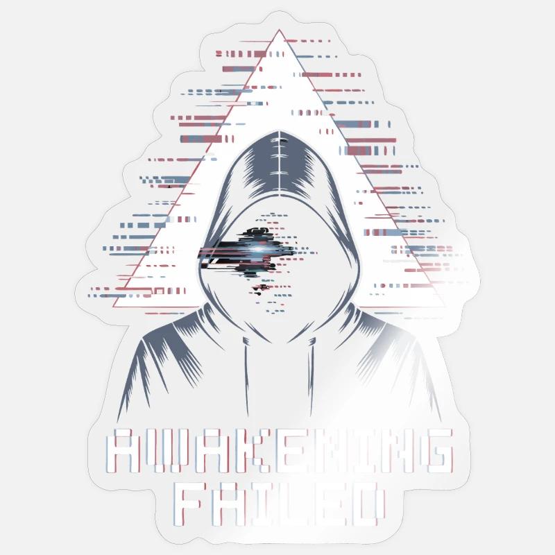 Bug raté d’Awakening à la manière de hacker Sticker taille S (10 x 10 cm)